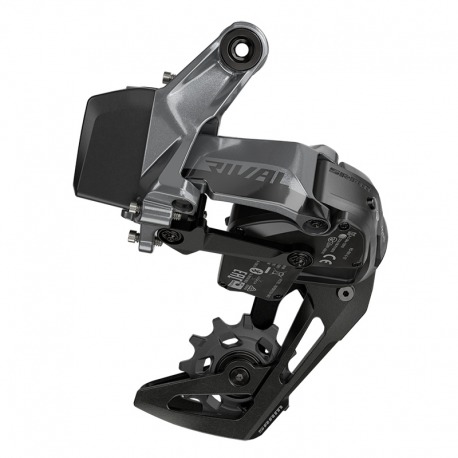 Dérailleur arrière SRAM Rival XPLR eTap AXS D1 cage moyenne,max.44t.noir,acier/alun.12v.