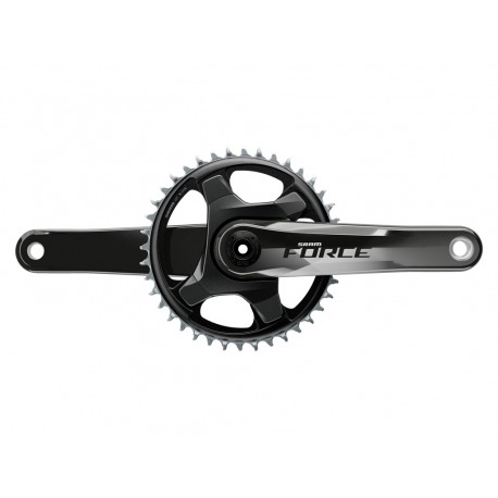 CS Manivelles SRAM Force1xD1 DUB GLS 175mm 45mm sans DUB,brillant,alum.,46t.,12s.,DM