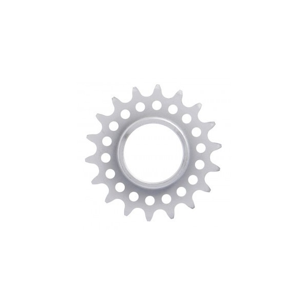 Pignon XLC Single Speed 1/8", 18 dents, avec filetage chromé mat