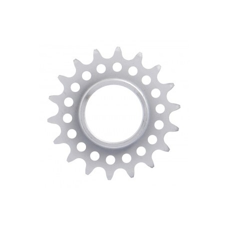 Pignon XLC Single Speed 1/8", 17 dents, avec filetage chromé mat