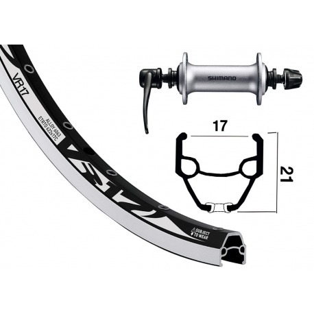 Roue avant 28x1.75 Acera T3000 silv.QR 36L Roue avant Rodi 17 blk/silv.Niro rayons
