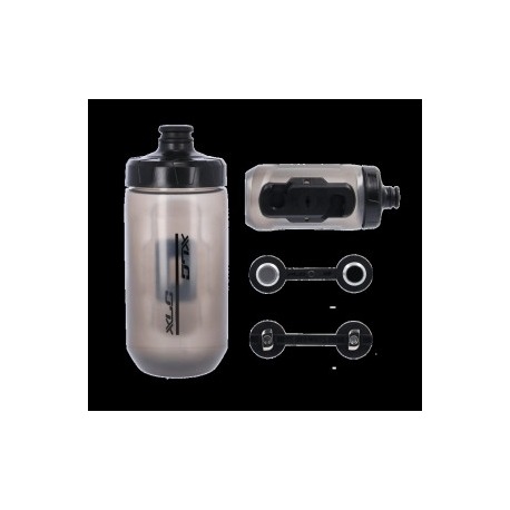 Set de flacons XLC MRS MY '21 MR-S12 450 ml, transparent, avec adaptateur Fidlock