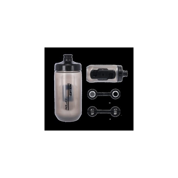 Set de flacons XLC MRS MY '21 MR-S12 450 ml, transparent, avec adaptateur Fidlock