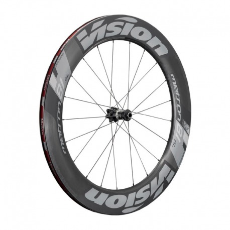 PAIRE DE ROUES VISION METRON 81 SL DISC CENTERLOCK TUBELESS READY PNEUS SHIMANO 10/11S CARBONE