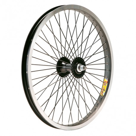 ROUE AVANT MOULINET BMX 20x2.125 Alu AXE 9.5-36