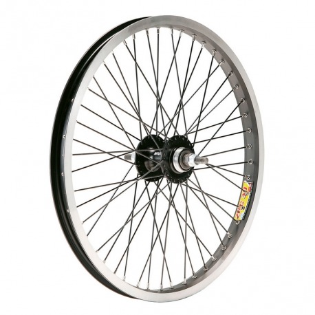 ROUE ARRIÈRE. MOULINET BMX 20x2.125 Alum. AXE 14-48