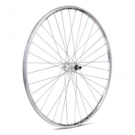 ROUE ARRIERE EXCEL RIGIDE AVEC BLOCAGE EN ALUMINIUM