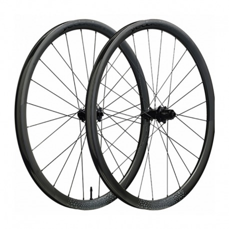 JEU DE ROUES DEDA TRENTA2 GRAVEL CL CUB.TLR N3W CARB.NEG