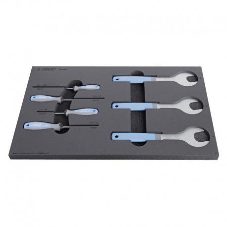 KIT D'OUTILS UNIS EN PLATEAU POUR BANC DE TRAVAIL SOS 7P