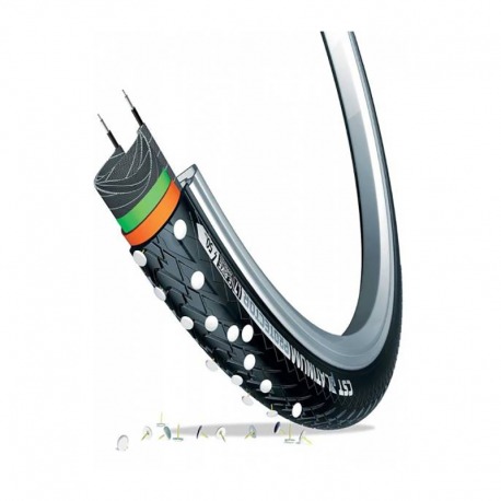 Pneu CST PLATINUM PROTECTOR CITY 26x1.75 RIGIDE NOIR
