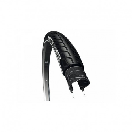PNEU CST BASIC 28x1.40 RIGIDE NOIR REFLECHISSANT