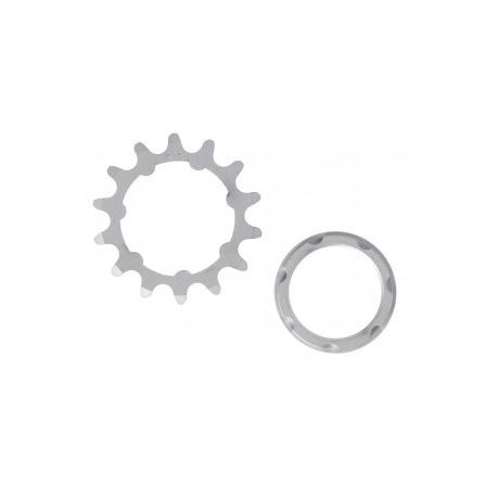 Pignon XLC Single Speed 1/8", 18 o., avec support chromé mat
