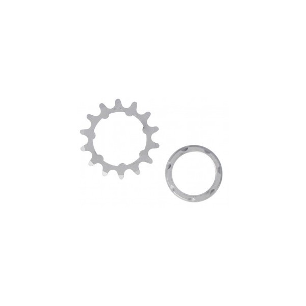 Pignon XLC Single Speed 1/8", 18 o., avec support chromé mat