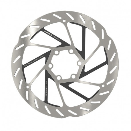 DISQUE DE FREIN SRAM HS2 6 TROUS 160mm ARGENT/NOIR