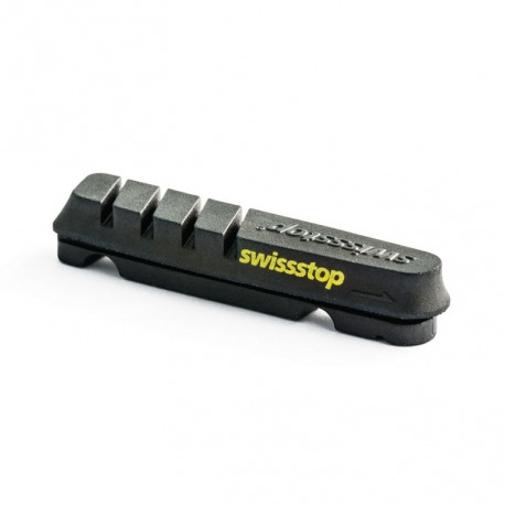 KIT 4 CHAUSSURES SWISSSTOP FLASH EVO NOIR/CARBONE