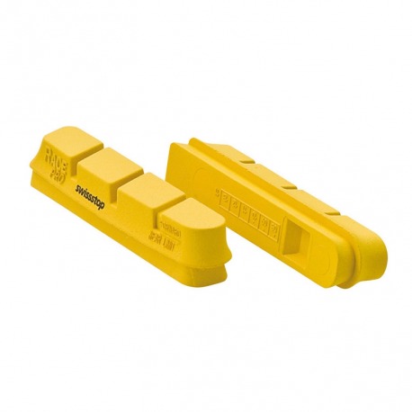 KIT 4 CHAUSSURES SWISSSTOP CAMPA RACE PRO JAUNE-CARB