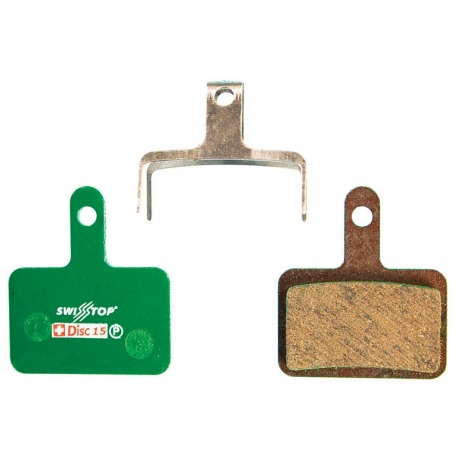JEU DE PLAQUETTES DE FREIN ORGANIQUES SWISSSTOP DISC 15