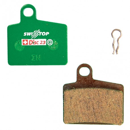 JEU DE PLAQUETTES DE FREIN ORGANIQUES SWISSSTOP DISC 23