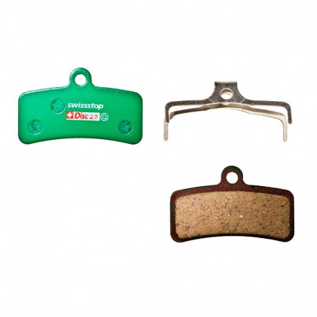 JEU DE PLAQUETTES DE FREIN ORGANIQUES SWISSSTOP DISC 27
