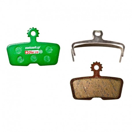 JEU DE PLAQUETTES DE FREIN ORGANIQUES SWISSSTOP DISC 29