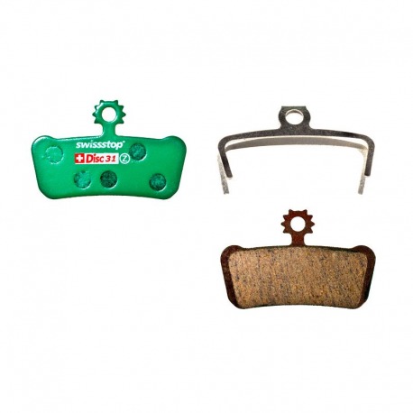JEU DE PLAQUETTES DE FREIN ORGANIQUES SWISSSTOP DISC 31