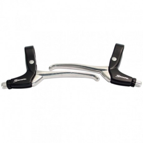 PAIRE LEVIERS DE FREIN SACCON VTT GRIP-SHIFT ALUMINIUM