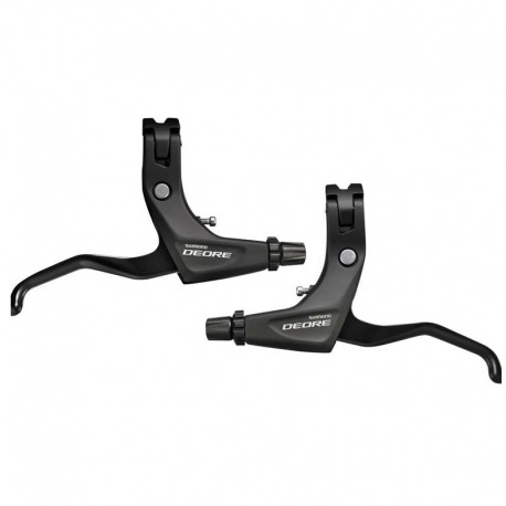 JEU DE LEVIERS DE FREIN SHIMANO DEORE V-BRAKE I-SPEC B 2 DOIGTS NOIR