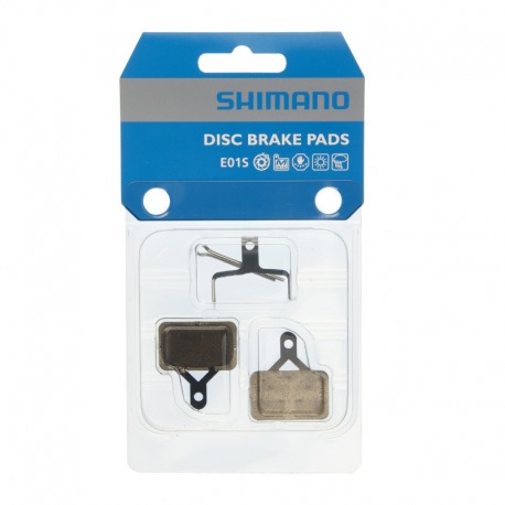 JEU DE PLAQUETTES DE FREIN SHIMANO E01S ARGENT MÉTALLIQUE