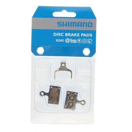 JEU DE PLAQUETTES DE FREIN SHIMANO K04S ARGENT MÉTALLIQUE