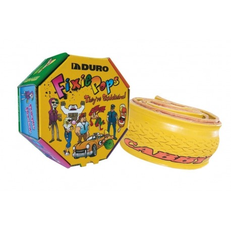 Fixie Pops Pneu dur 700x24C pliable Cabby/jaune