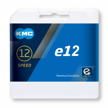 CHAÎNE DE VÉLO ÉLECTRIQUE KMC E12 EPT 130 ESLAB.12V ARGENT (25U)