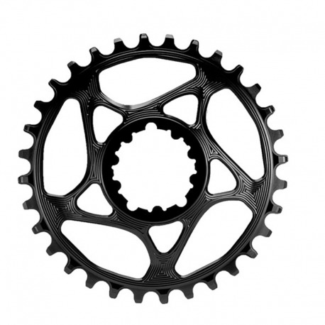 PLATEAU EN ALUMINIUM NOIR ABSOLUTE BLACK 30D DIRECT MOUNT SRAM 1x10-12V