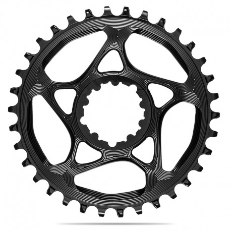 PLATEAU EN ALUMINIUM NOIR ABSOLUTE BLACK 34T DIRECT MOUNT SRAM 1x10-12V