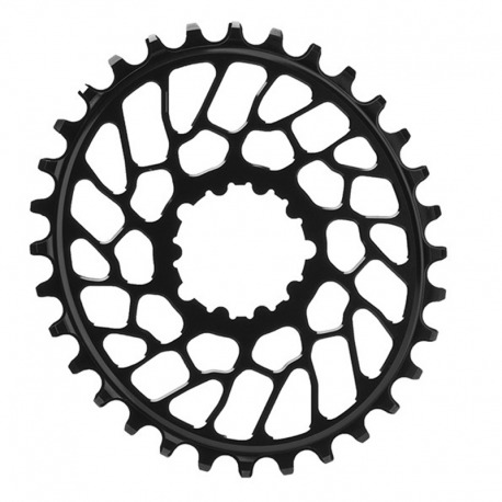 PLATEAU OVALE NOIR ABSOLU 30T DIRECT MOUNT BB30 SRAM 1x10-12V ALUMINIUM NOIR