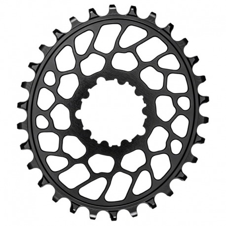 PLATEAU OVALE NOIR ABSOLU 34T DIRECT MOUNT BB30 SRAM 1x10-12V ALUMINIUM NOIR