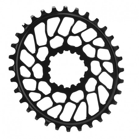 PLATEAU OVALE NOIR ABSOLU 32T DIRECT MOUNT BB30 SRAM 1x10-12V ALUMINIUM NOIR