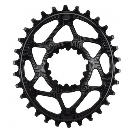 PLATEAU OVALE NOIR ABSOLU 30T DIRECT MOUNT 3mm OFFSET 148 BOST SRAM 1x10-12V ALUMINIUM NOIR
