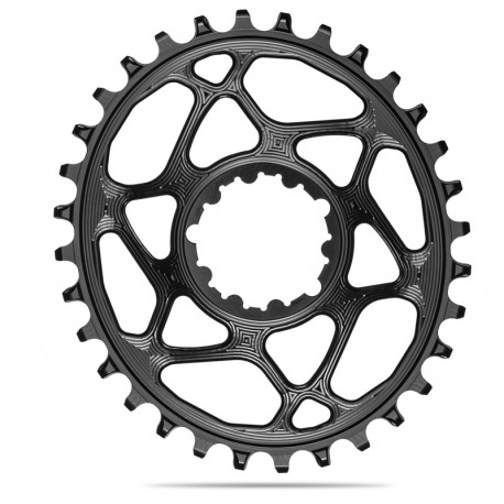 PLATEAU OVALE NOIR ABSOLU 32T DIRECT MOUNT 3mm OFFSET 148 BOST SRAM 1x10-12V ALUMINIUM NOIR
