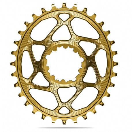 PLATEAU OVALE NOIR ABSOLU 32T DIRECT MOUNT 3mm OFFSET 148 BOST SRAM 1x10-12V ALUMINIUM OR