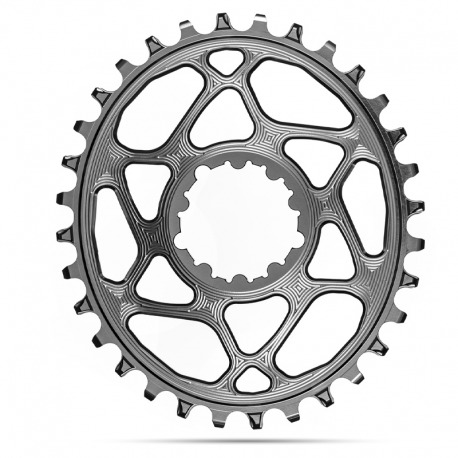 PLATEAU OVALE NOIR ABSOLU 32T DIRECT MOUNT 3mm OFFSET 148 BOST SRAM 1x10-12V ALUMINIUM TITANE