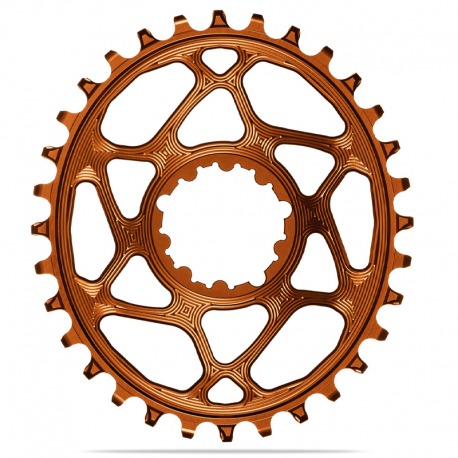 PLATEAU OVALE ABSOLUTE BLACK 30T DIRECT MOUNT 3mm OFFSET 148 BOST SRAM 1x10-12V ALUMINIUM ORANGE