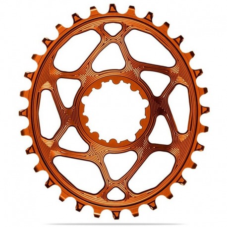 PLATEAU OVALE ABSOLUTE BLACK 34T DIRECT MOUNT 3mm OFFSET 148 BOST SRAM 1x10-12V ALUMINIUM ORANGE
