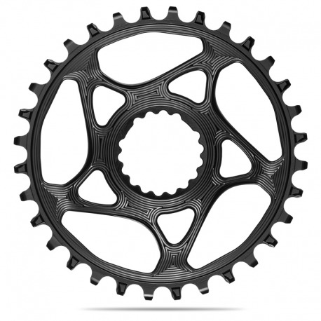 PLATEAU ABSOLUTE BLACK 32D DIRECT MOUNT CANNONDALE HOLLOWGRAM 1x10-12V NOIR ALUMINIUM
