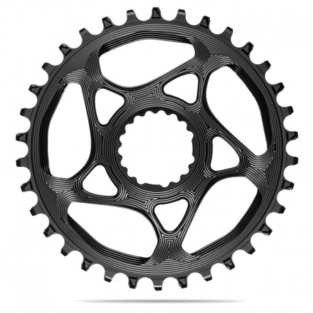 PLATEAU EN ALUMINIUM NOIR ABSOLUTE BLACK 34D DIRECT MOUNT CANNONDALE HOLLOWGRAM 1x10-12V