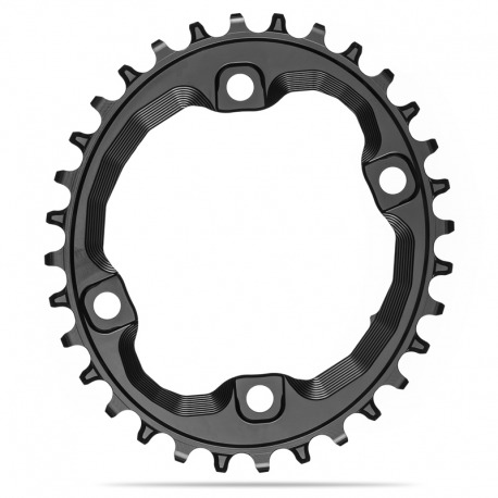 PLATEAU OVALE NOIR ABSOLU 32T 96BCD 4 BRAS ASYMETRIQUES SHIMANO XT M8000 HG+ ALUMINIUM NOIR