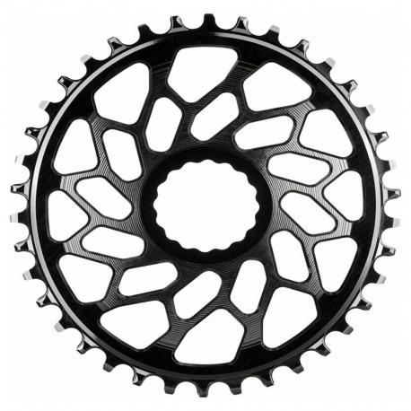 PLATEAU OVALE NOIR ABSOLU 38T DIRECT MOUNT EASTON GRAVEL 1x10-12V ALUMINIUM NOIR