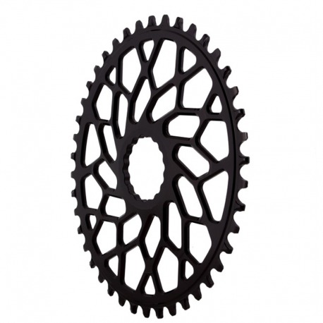 PLATEAU OVALE NOIR ABSOLU 40D DIRECT MOUNT EASTON GRAVEL 1x10-12V ALUMINIUM NOIR