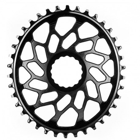 PLATEAU OVALE NOIR ABSOLU 46T DIRECT MOUNT EASTON GRAVEL 1x10-12V ALUMINIUM NOIR