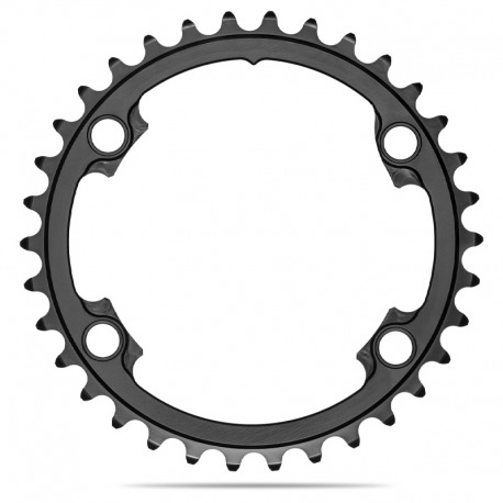 PLATEAU ASYMETRIQUE ABSOLUTE BLACK 39T 110BCD 4 BRAS SHIMANO 9100/8000 ALUMINIUM NOIR