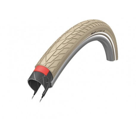 Pneu XLC StreetX PP 47-622 28x1.75 Crème Reflex PP